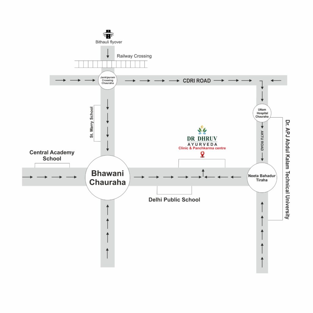 dr dhruv Ayurveda loation map